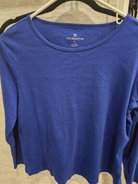 Liz Claiborne Royal Blue Long Sleeve Tee